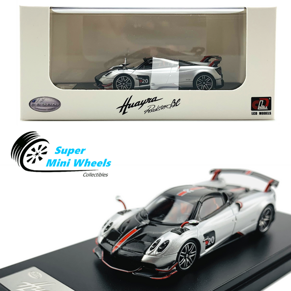 LCD Models 1:64 - Pagani Huayra Roadster BC (Silver) Diecast Model